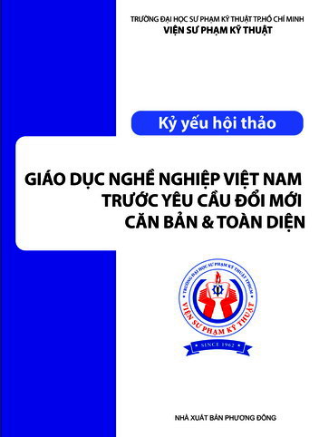 Kỷ yếu hội thảo Giáo dục nghề nghiệp Việt Nam trước yêu cầu đổi mới căn bản và toàn diện